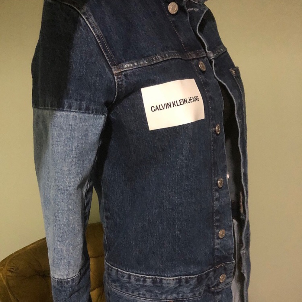Calvin Klein denim button up dress